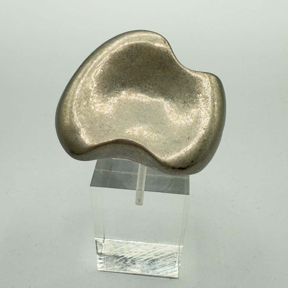 Modernist Abstract Silver Tone Ring